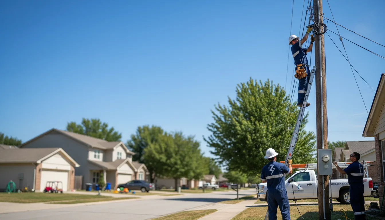 Residential electrician providing installation services in Tatum, NM